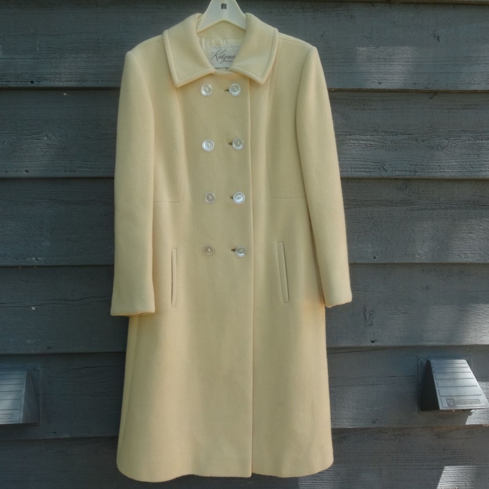 Vintage Cream Katzman Regency Cashmere Coat
